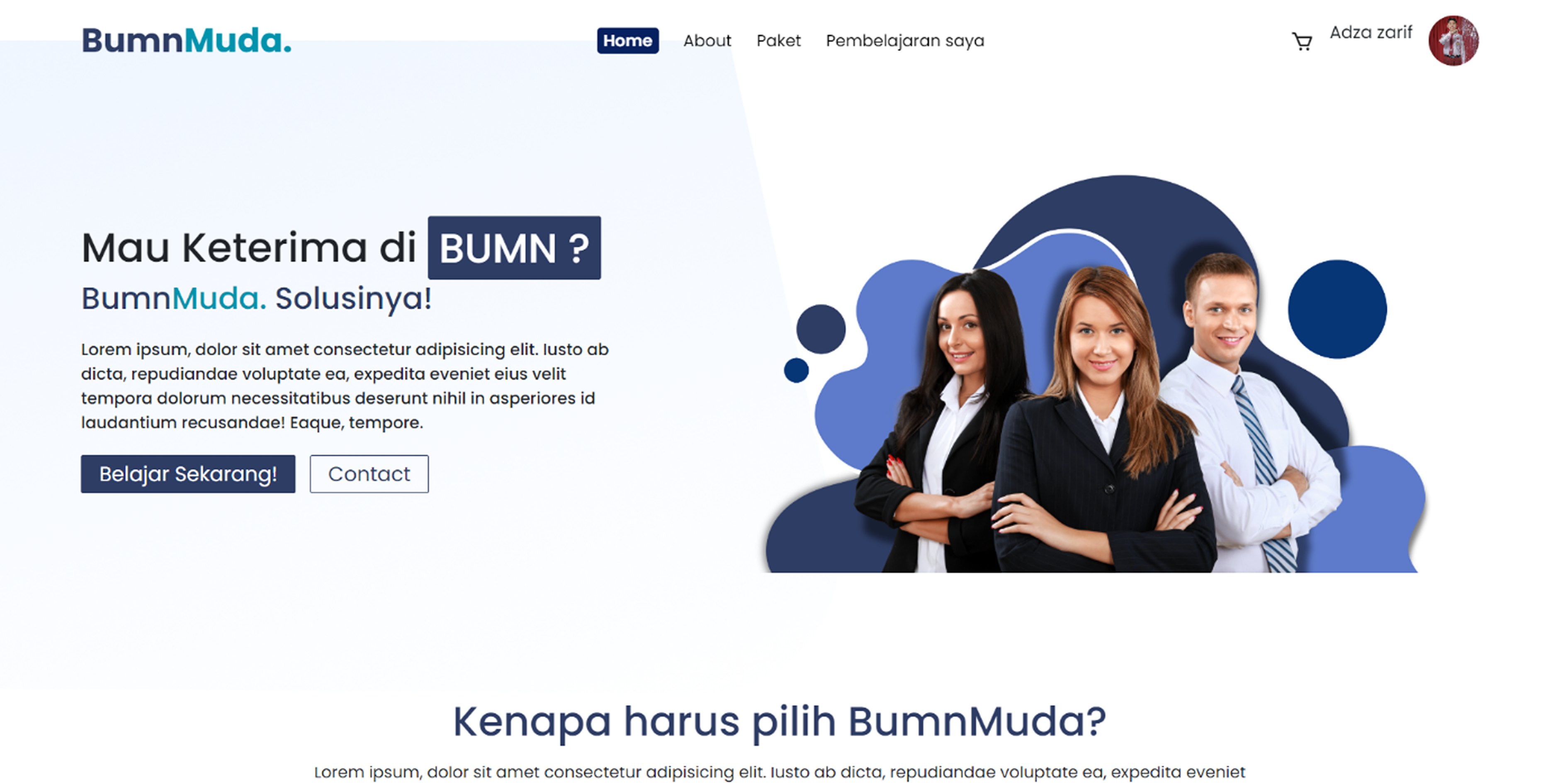 BumnMuda – Sistem Informasi Website & Mobile - Sistem Informasi project by Upylon